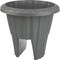 Railing Planter 13.5 Inch Round Plastic Flower Box 2.64 Gallon For Deck Balcony